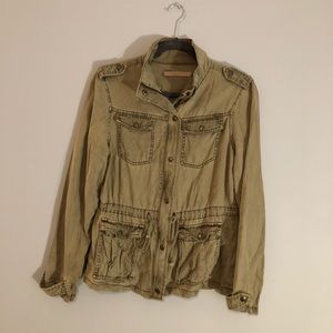 Max Jeans Olive Military Style Jacket